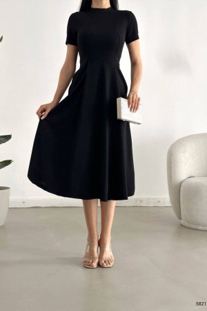 200597 TOPTAN SİYAH ELBİSE