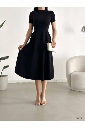 200597 TOPTAN SİYAH ELBİSE