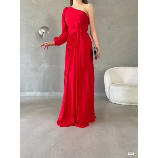 200655 red Evening dress