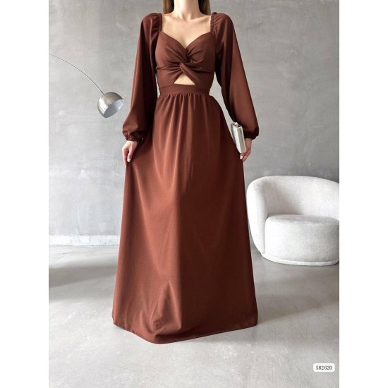 200667 coffee Evening dress