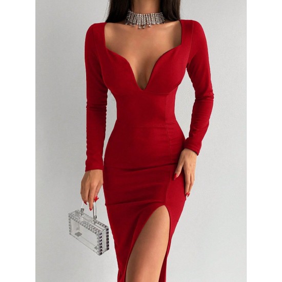 200670 red Evening dress