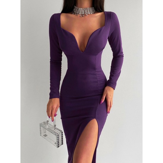 200672 purple Evening dress