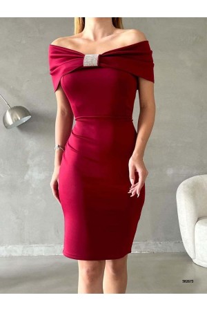 200683 TOPTAN BORDO ABİYE