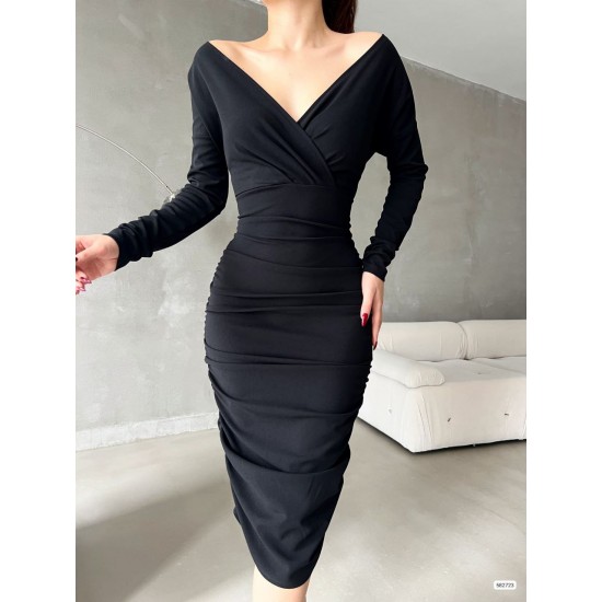 200727 black Evening dress