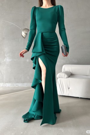 200734 Emerald Green Evening dress