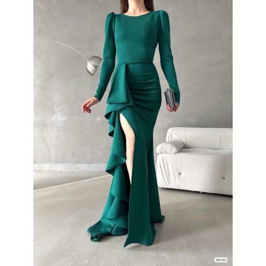 200734 Emerald Green Evening dress