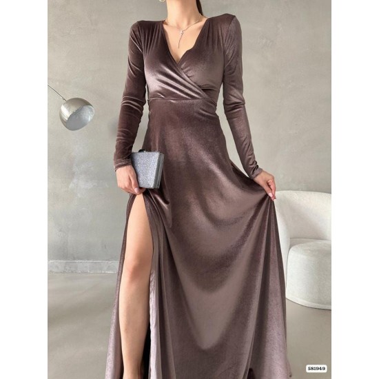 200741 coffee Evening dress
