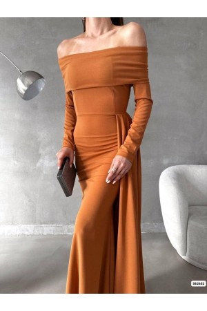 200745 cinnamon Evening dress