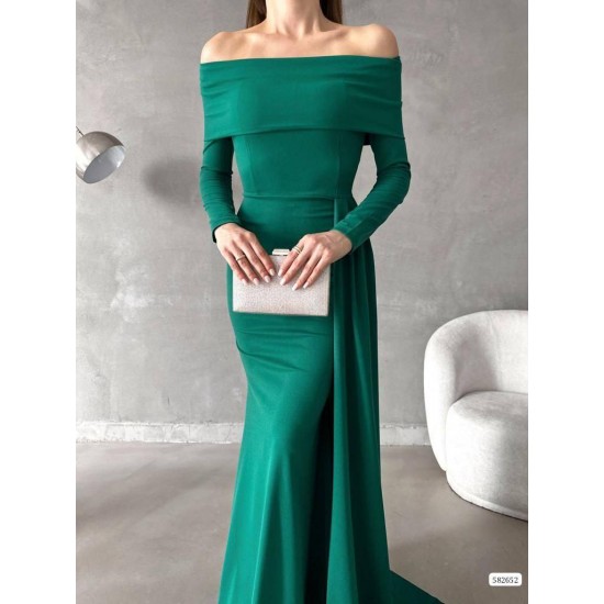 200749 TOPTAN ZÜMRÜT YEŞİL ABİYE