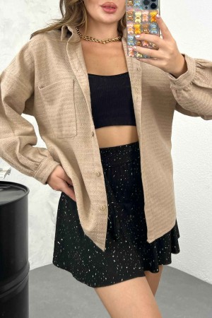 201858 TOPTAN BEJ GÖMLEK