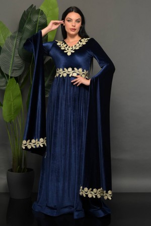 202312 Navy blue Evening dress