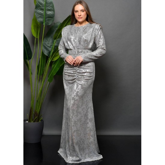 202320 Grey Evening dress