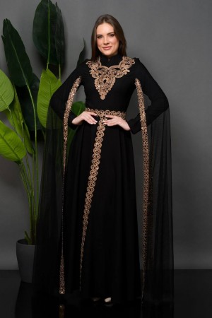 202322 black Evening dress