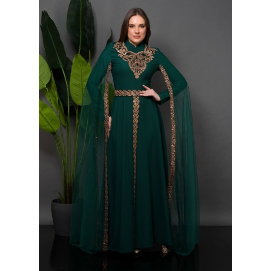 202323 Emerald Green Evening dress