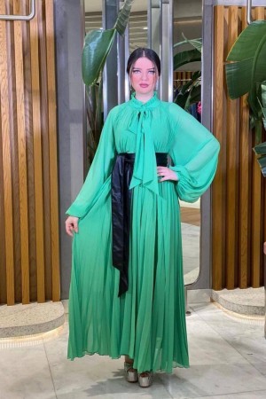 202331 GREEN Evening dress