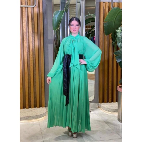 202331 GREEN Evening dress