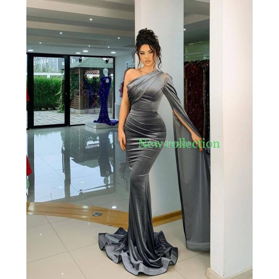 202335 Grey Evening dress