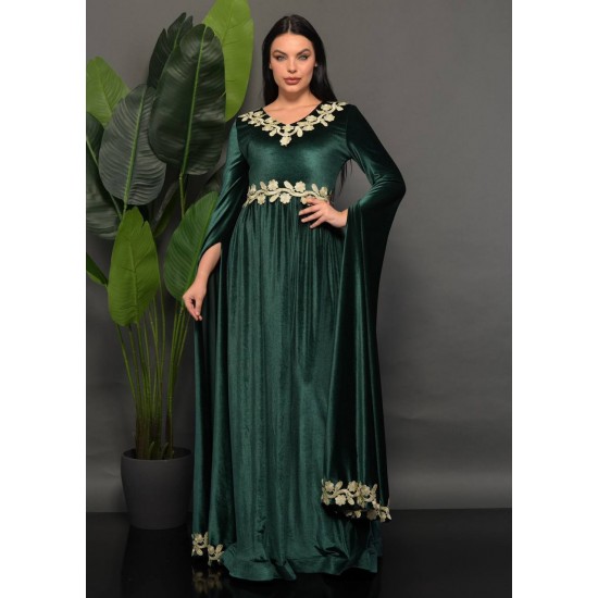 202341 Emerald Green Evening dress