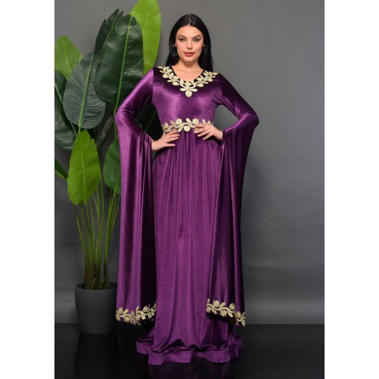 202342 purple Evening dress