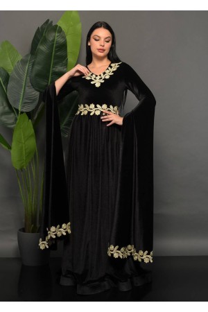 202344 TOPTAN SİYAH ABİYE