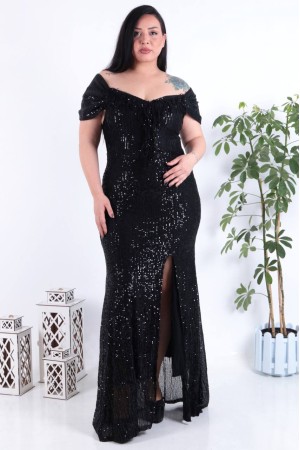 202348 TOPTAN SİYAH ABİYE