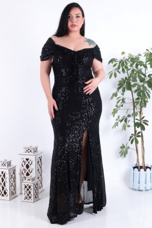 202348 TOPTAN SİYAH ABİYE