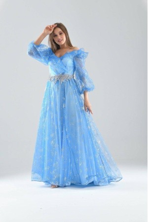 202367 TOPTAN MAVİ ABİYE