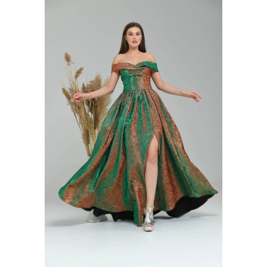 202371 colored Evening dress