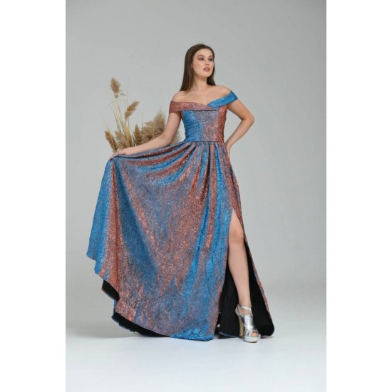 202372 colored Evening dress