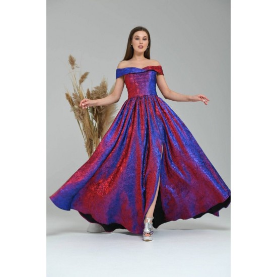 202373 colored Evening dress