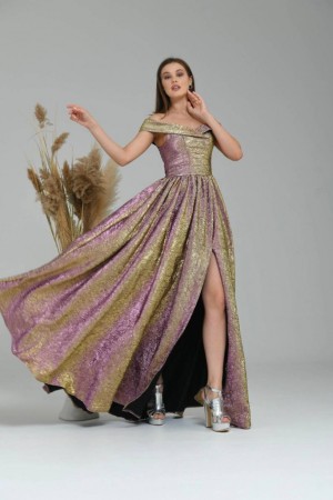 202375 colored Evening dress