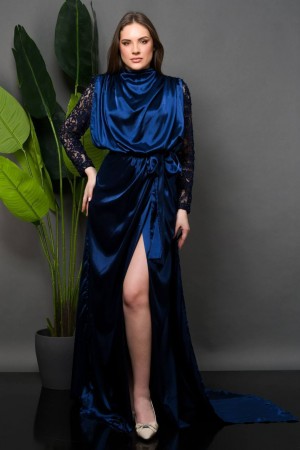 202388 Navy blue Evening dress