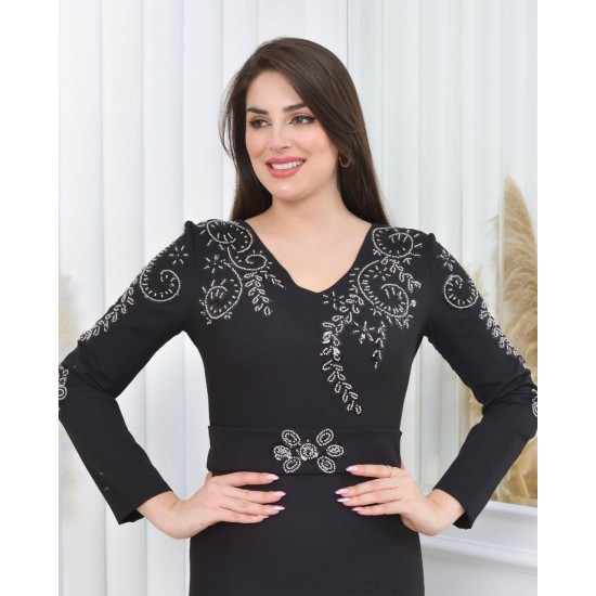 202397 black Evening dress