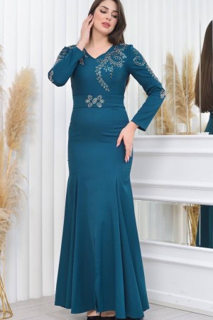 202398 Emerald Green Evening dress