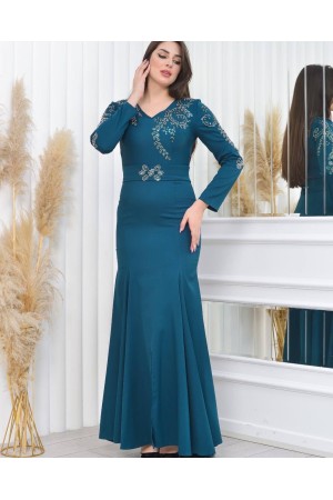 202398 TOPTAN ZÜMRÜT YEŞİL ABİYE