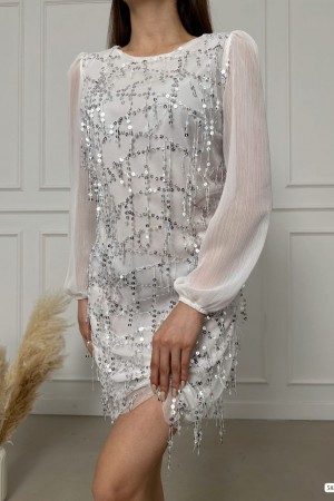 202413 white Evening dress