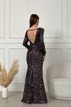 202422 black Evening dress