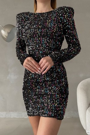 202425 TOPTAN SİYAH ABİYE