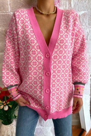 202484 patterned CARDIGAN