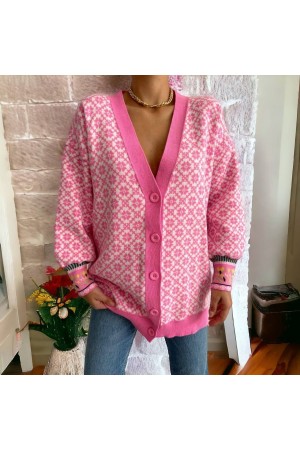 202484 patterned CARDIGAN
