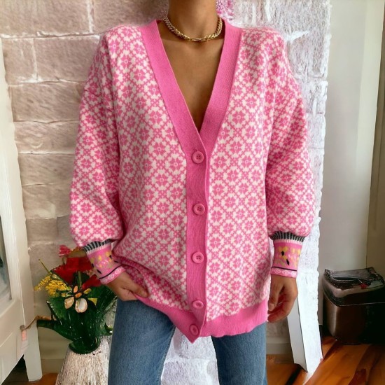 202484 patterned CARDIGAN
