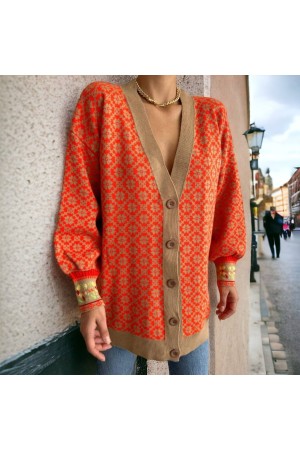 202485 patterned CARDIGAN