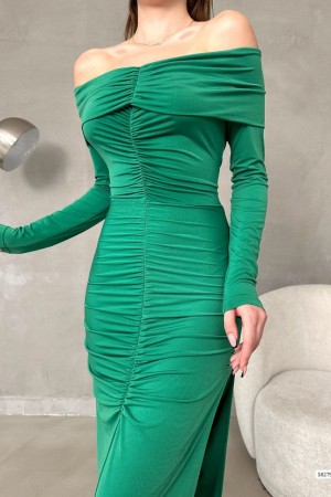 202508 GREEN Evening dress