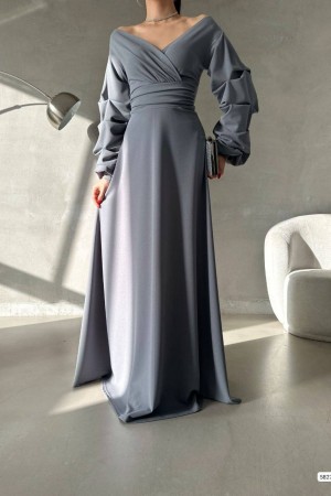 202511 Grey Evening dress