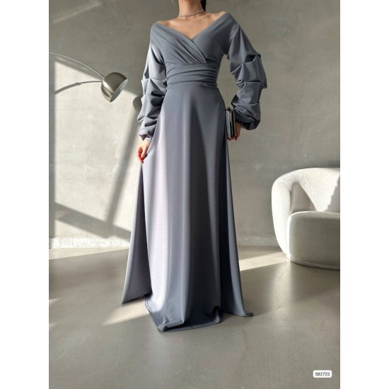 202511 Grey Evening dress