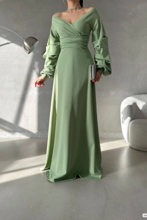 202512 Water is green Evening dress