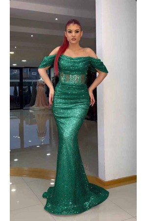 202543 TOPTAN ZÜMRÜT YEŞİL ABİYE