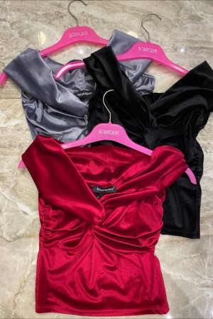 202612 TOPTAN BORDO BLUZ