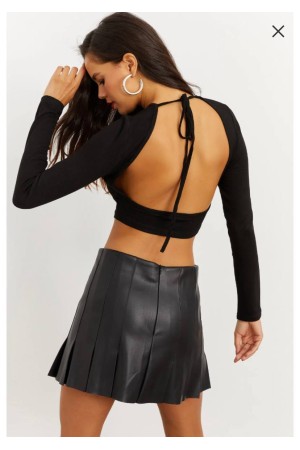 202618 TOPTAN SİYAH CROP