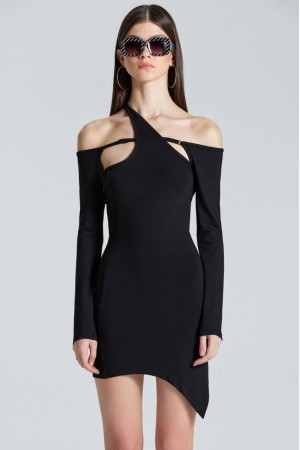 202620 TOPTAN SİYAH ELBİSE